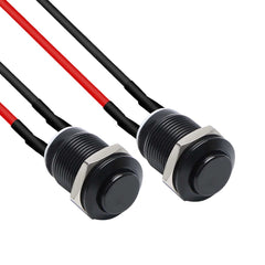 12mm Momentary Push Button Switch 1NO Brass Shell Pre-Wired High Round Head - NO- 12mm Momentary Push Button Switch 1NO Brass Shell Pre-Wired High Round Head - NO-
