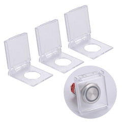 16mm/19mm/22mm Push Button Switch Dustproof Cover Transparent Plastic Protector(3 Pcs) - 16mm- 16mm/19mm/22mm Push Button Switch Dustproof Cover Transparent Plastic Protector(3 Pcs) - 16mm-