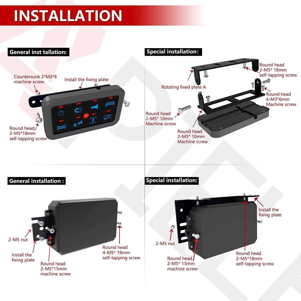 8 Gang Switch Panel (app) Circuit Control Box with Automatic Dimming Switch Box Waterproof LED Button Switch Electronic Relay - APP- 8 Gang Switch Panel (app) Circuit Control Box with Automatic Dimming Switch Box Waterproof LED Button Switch Electronic Relay - APP-