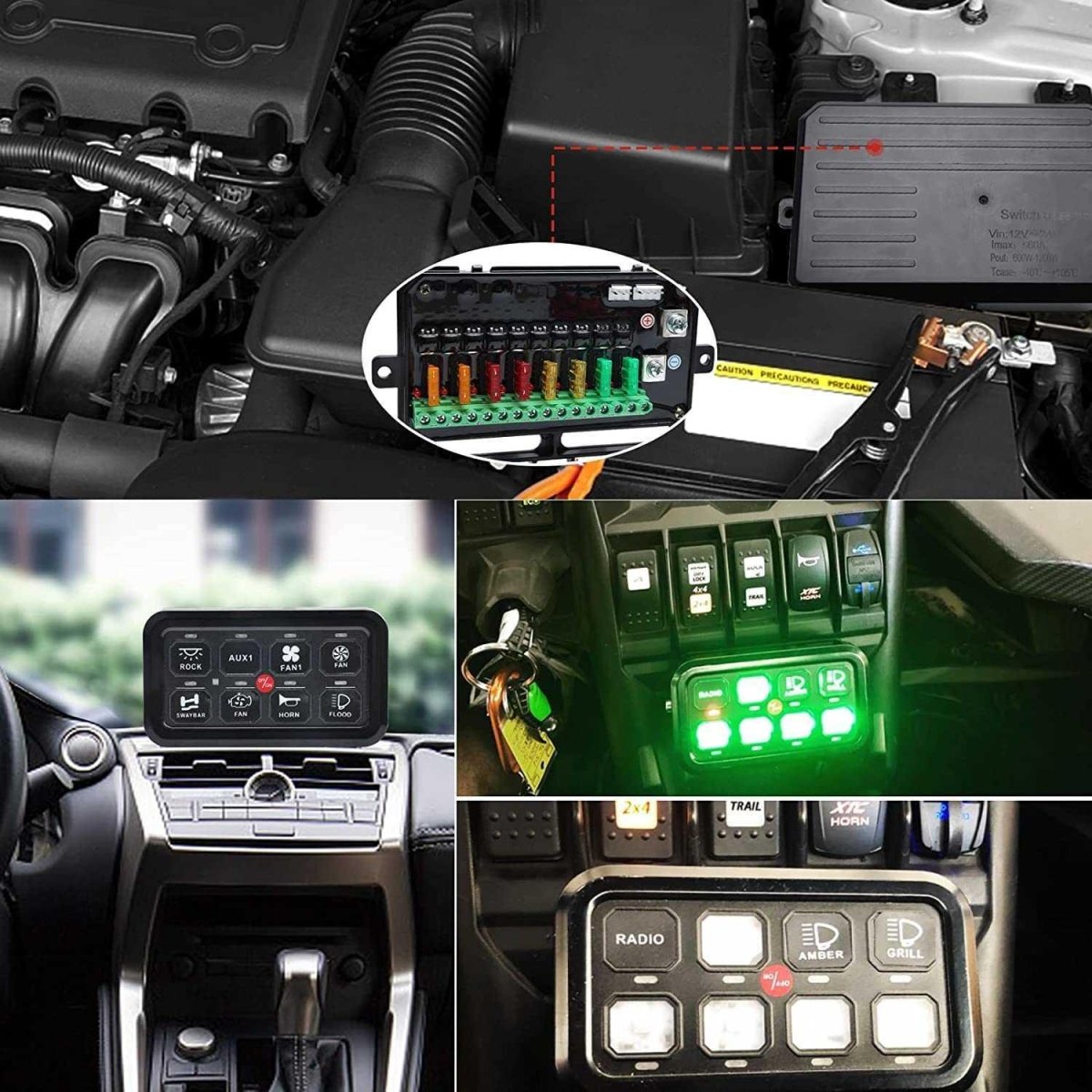 8 Gang Switch Panel (app) Circuit Control Box with Automatic Dimming Switch Box Waterproof LED Button Switch Electronic Relay - APP- 8 Gang Switch Panel (app) Circuit Control Box with Automatic Dimming Switch Box Waterproof LED Button Switch Electronic Relay - APP-