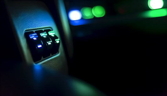 Backlit Rocker Switches for Night Driving