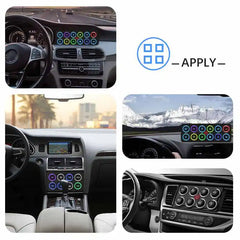 APIELE 12 Gang Multicolored Toggle Momentary Switch Panel, Electronic Relay System For Yachts Trucks Off-Road Vehicles RVs SUVs UTVs ATVs- IP68 Waterproof