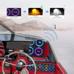 APIELE 16 Gang Multicolored Toggle Momentary Switch Panel, Electronic Relay System For Yachts Trucks Off-Road Vehicles RVs SUVs UTVs ATVs- IP68 Waterproof