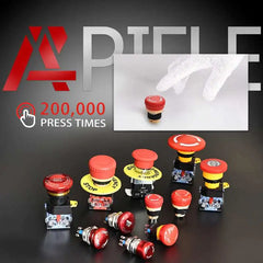 16mm Red Mushroom Emergency Stop Push Button Switch 250V 5 Amp LA16 Series
