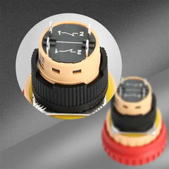 16mm Red Mushroom Emergency Stop Push Button Switch 250V 5 Amp LA16 Series
