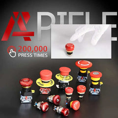 16mm Red Mushroom Emergency Stop Push Button Switch 250V 5 Amp LA16 Series