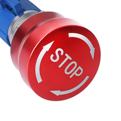 Emergency Stop Pushbutton Switch 1NO1NC 250V 5A Red with Quickconnect Terminals