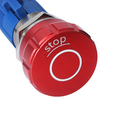 16mm 19mm 22mm Emergency Stop Pushbutton Switch 1NO1NC 250V 5A Red with Quickconnect Terminals