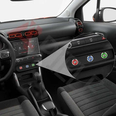 5 Amp 22mm Momentary Push Button Switch Ring Led Car Metal with Socket Plug 1NO1NC SPDT ON/Off