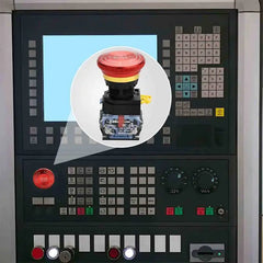 22mm Red Mushroom Emergency Stop Push Button Switch 440V 10Amp