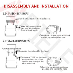 22mm Emergency Push Button Switch Used In IP67 Out Door disasemmbly and installation