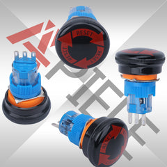 16mm Emergency Stop Pushbutton Switch 1NO1NC 250V 5A with Quick connect Terminals