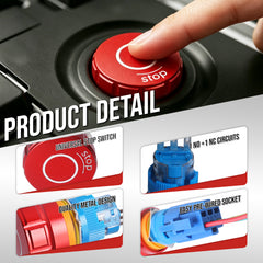 16mm 19mm 22mm Emergency Stop Pushbutton Switch 1NO1NC 250V 5A Red with Quickconnect Terminals