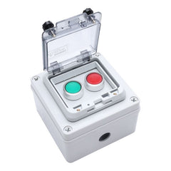 APIELE IP67 Outdoor Waterproof Button Switch Box Emergency Stop Button Switch with Protective Cover Anti-Misoperation Switch