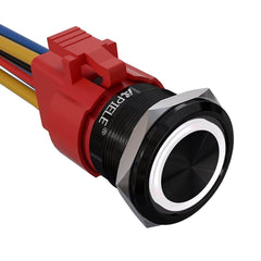 22mm aluminum alloy push button switch white led