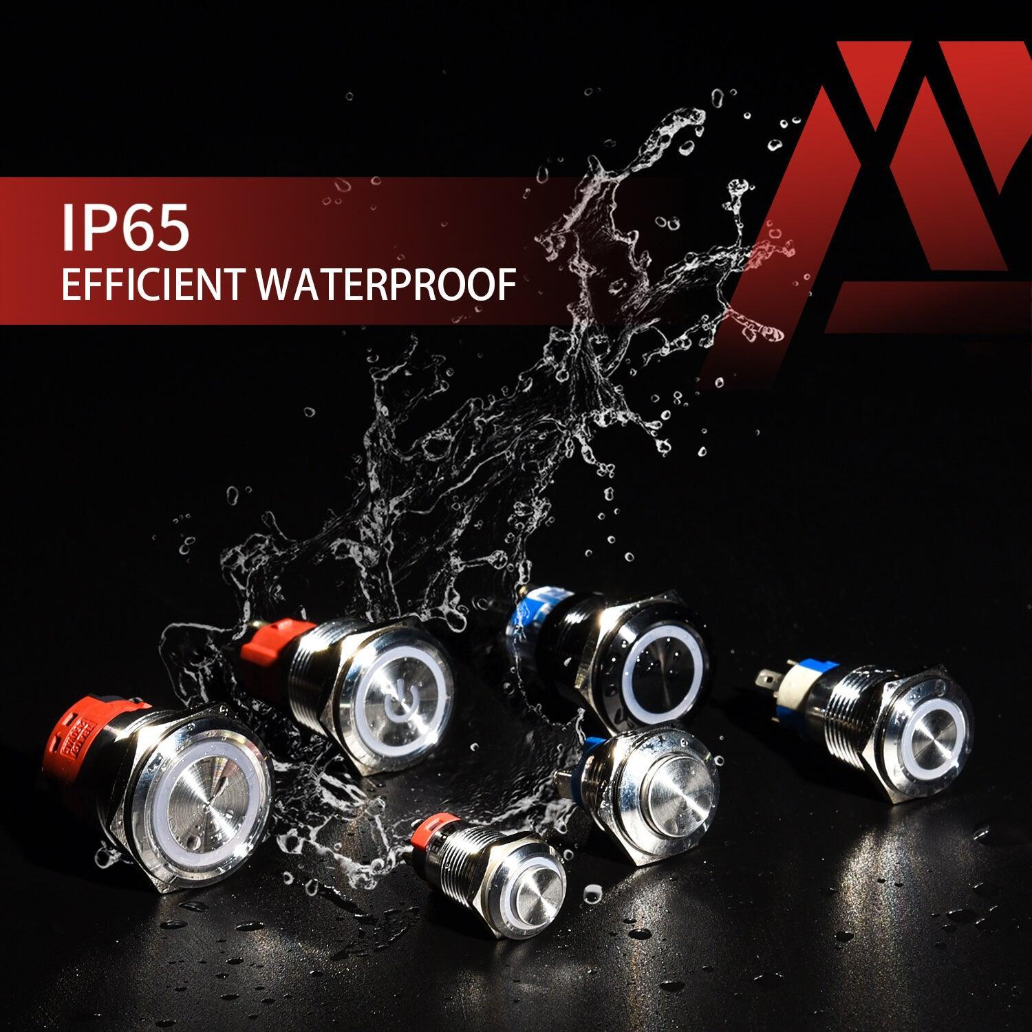 22mm push button switch IP65 Waterproof function