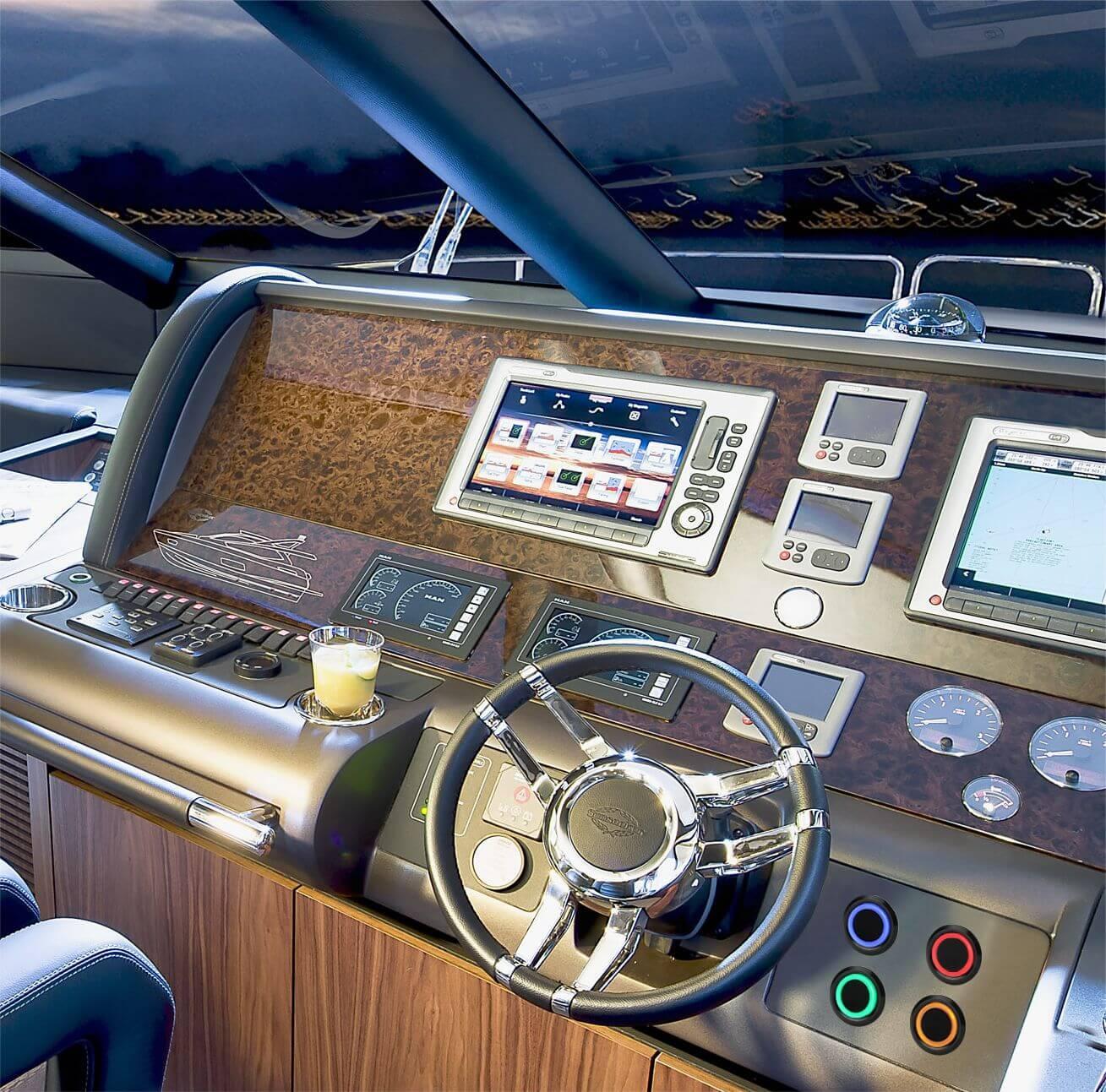 22mm push button switches are installed on boat