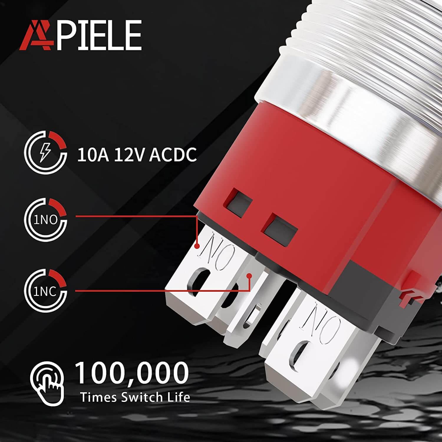 12v push button switch 1NO 1NC