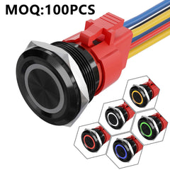 25mm aluminum alloy momentary push button switch