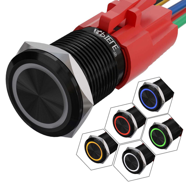 weideer 16mm Latching Push Button Switch Metal 12V | India weideer 16mm Latching Push Button Switch Metal 12V | India