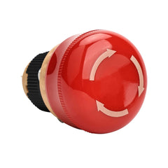 16mm Red Mushroom Emergency Stop Push Button Switch 250V 5 Amp LA16 Series - Type C-