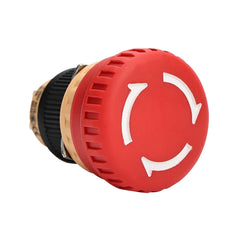 16mm Red Mushroom Emergency Stop Push Button Switch 250V 5 Amp LA16 Series - Type B-