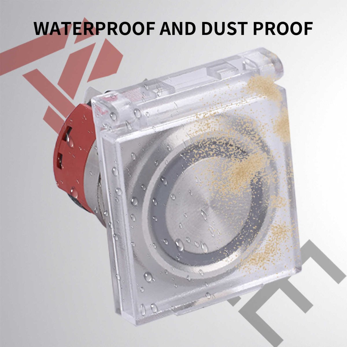 16mm/19mm/22mm Push Button Switch Dustproof Cover Transparent Plastic Protector(3 Pcs) - 22mm-