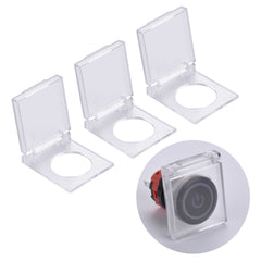 16mm/19mm/22mm Push Button Switch Dustproof Cover Transparent Plastic Protector(3 Pcs) - 19mm-