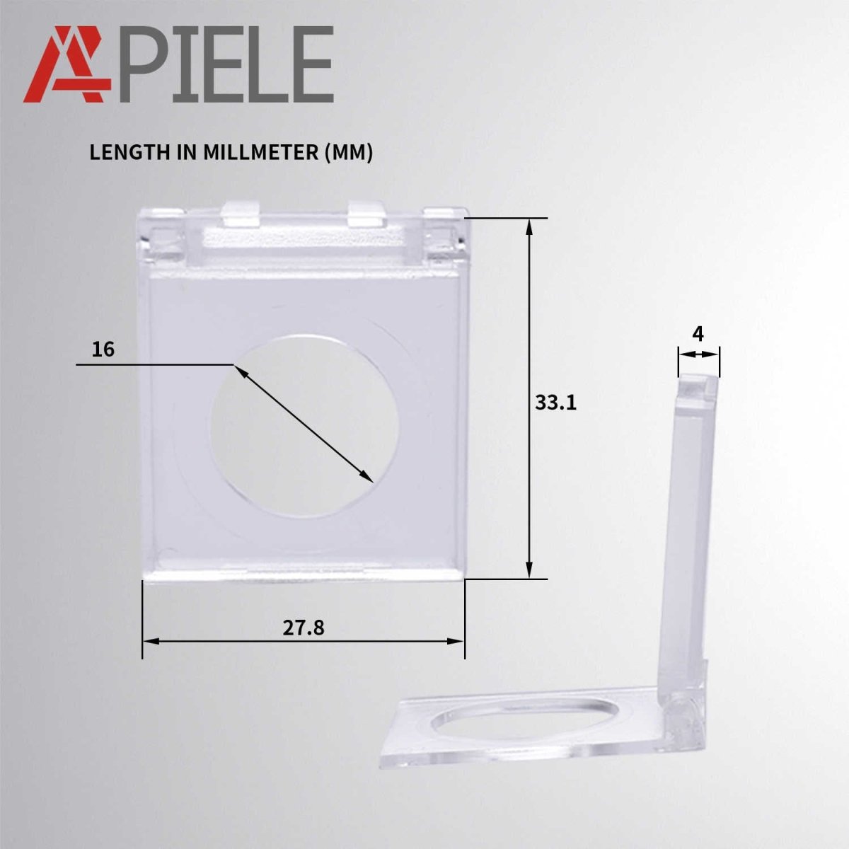 16mm/19mm/22mm Push Button Switch Dustproof Cover Transparent Plastic Protector(3 Pcs) - 16mm-