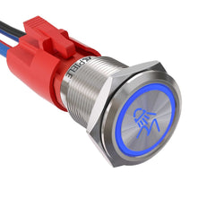 19mm Led LOGO Push Button Switch (To purchase customized products, please contact the official email info@apiele.com) - ROCKER-
