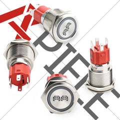 19mm Led LOGO Push Button Switch (To purchase customized products, please contact the official email info@apiele.com) - REAR LIGHT-