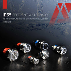 19mm push button switch IP65 Waterproof function