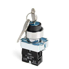 22mm 2/3 Position Key Switch Latching/Momentary 1NO/2NO XB2-10Y/21 XB2-10Y/22 XB2-20Y/31 XB2-20Y/33 - Latching-
