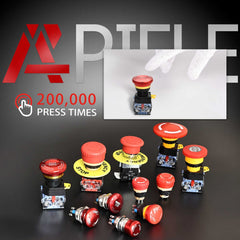 22mm Red Mushroom Emergency Stop Push Button Switch 440V 10Amp - Type A-
