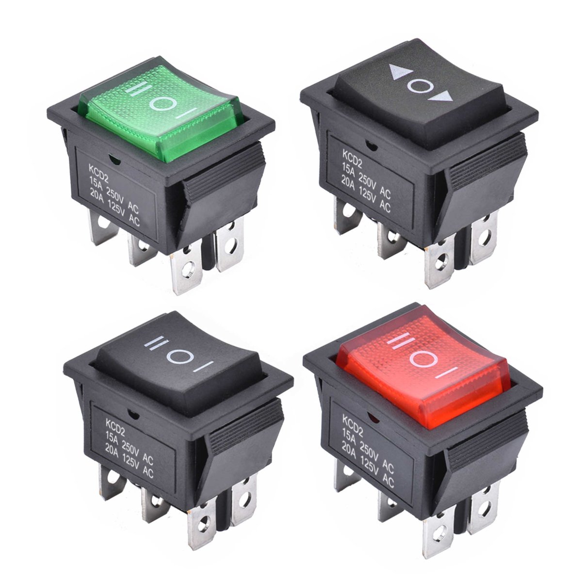 6 Pin 3 Position Momentary On/Off Rocker Toggle Switch - APIELE